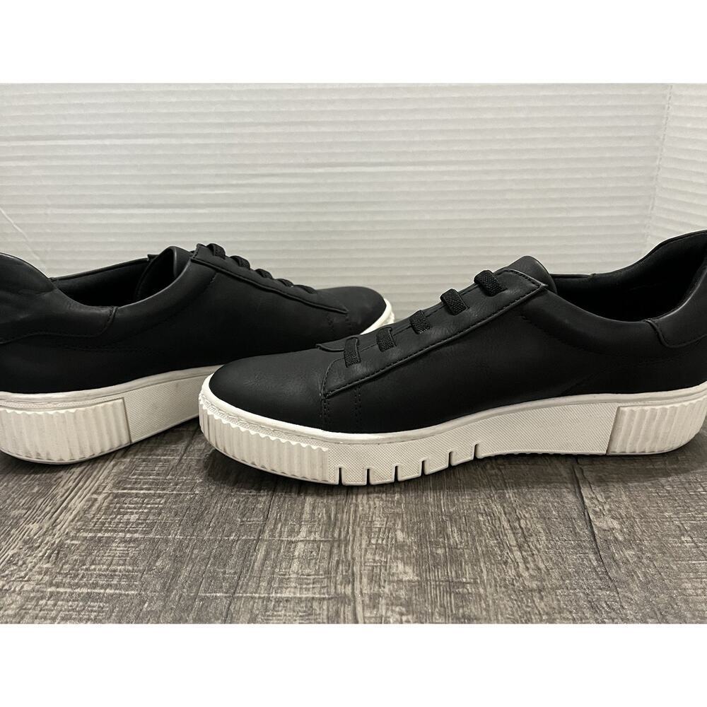 Soul Naturalizer Faux Leather Tia Step In Sneakers Women Laced Slip On Black, 8 - Picture 2 of 8